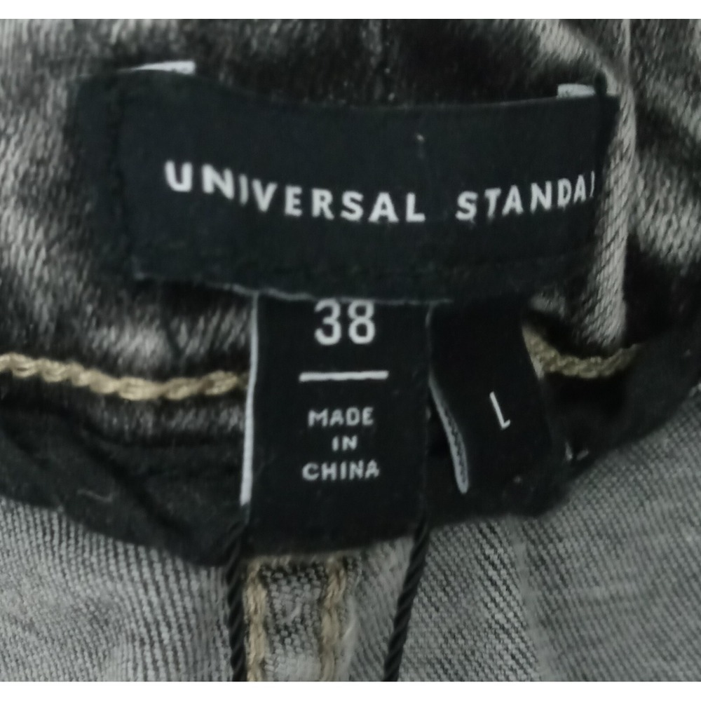 Universal Standard NEW Size 38*x30 High Rise Light Gray Acid Wash Jeans - Picture 5 of 12